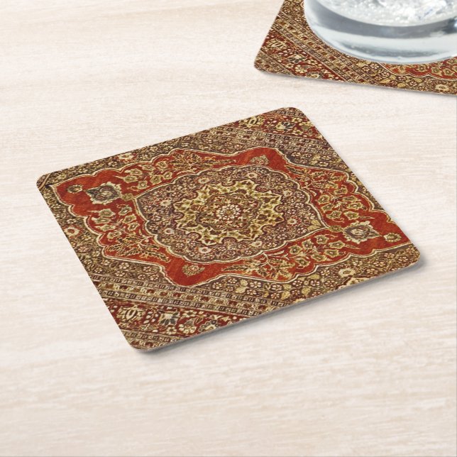 Perser-Teppich-Look - Tabris Untersetzer (angewinkelt)