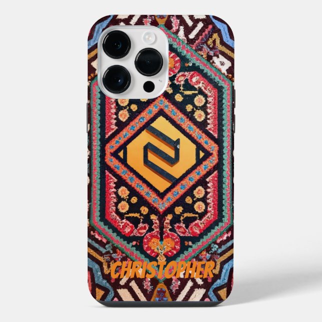 Perser Teppich Orientteppich iPhone 14 Pro Max Hülle (Rückseite)