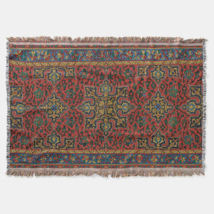 Perser Teppich Rot Blau Klassisch Decke