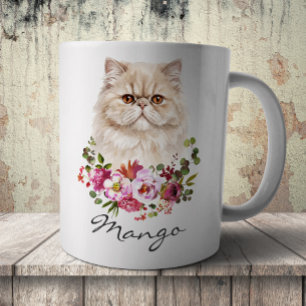 Perserkatze im Wasserfarb-Stil Kaffeetasse