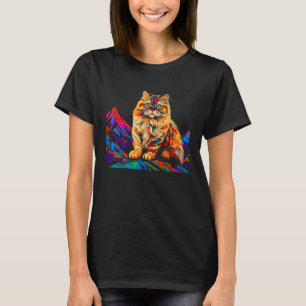 Perserkatze Pop-Art T-Shirt