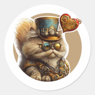 Perserkatze Runder Aufkleber