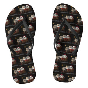 Perserkatze Schneeschlitten Weihnachtsdekoration Flip Flops