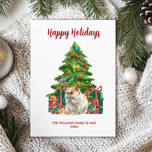Perserkatzen-Familien-Weihnachten Feiertagskarte