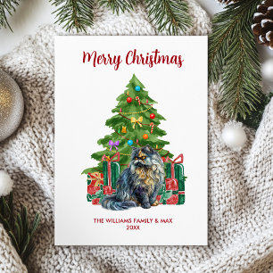 Perserkatzen-Familien-Weihnachten Feiertagskarte