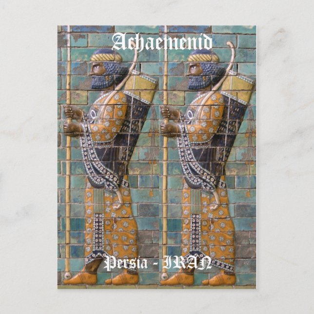 Perserkrieger Postkarte (Vorderseite)