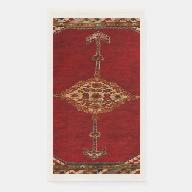 Perserteppich -kühnes Design Serviette (Vorderseite)