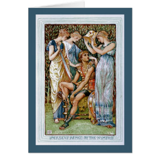 Perseus bewaffnete durch die Nymphen