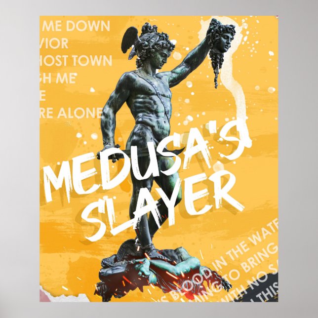 Perseus enthauptet die Gorgon Medusa Poster (Vorne)