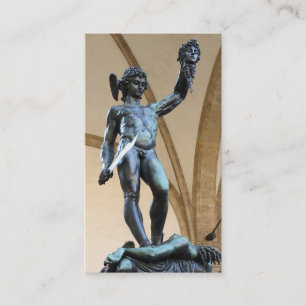 Perseus mit dem Kopf der Medusa Visitenkarte