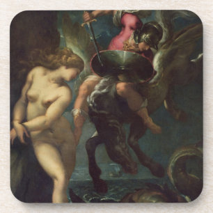 Perseus und Andromeda, c.1610 (Öl auf Leinwand) Untersetzer