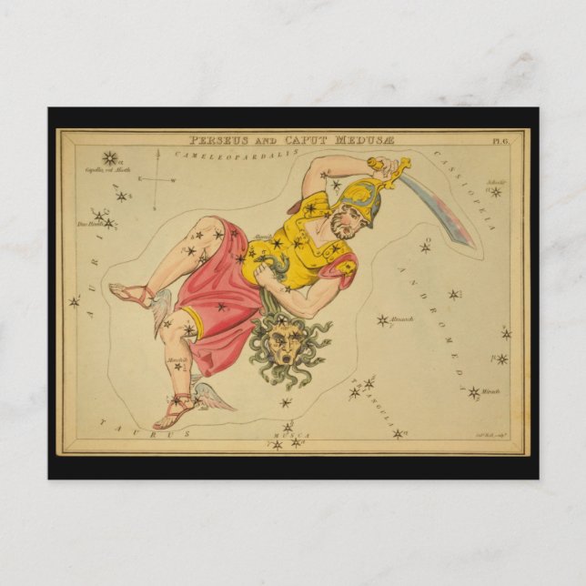 Perseus und Caput Medusae (Kopf der Medusa) Postkarte (Vorderseite)
