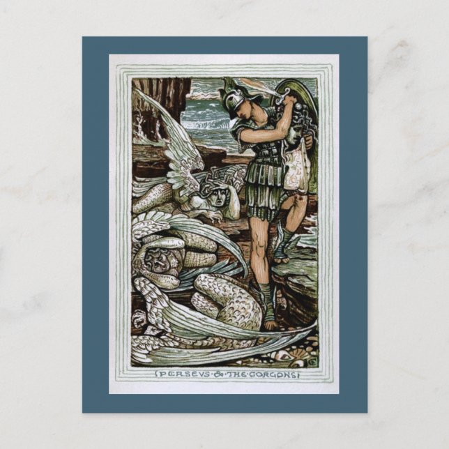 Perseus und die Gorgons Postkarte (Vorderseite)