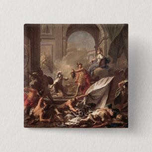 Perseus, unter dem Schutz Minerva Button