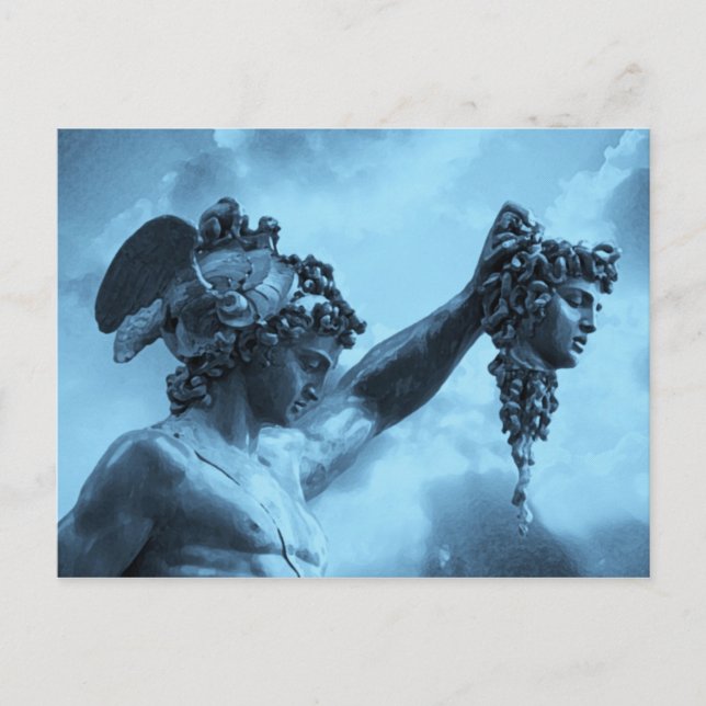 Perseus vs Medusa Postkarte (Vorderseite)