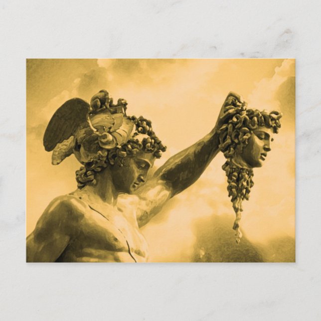 Perseus vs Medusa Postkarte (Vorderseite)