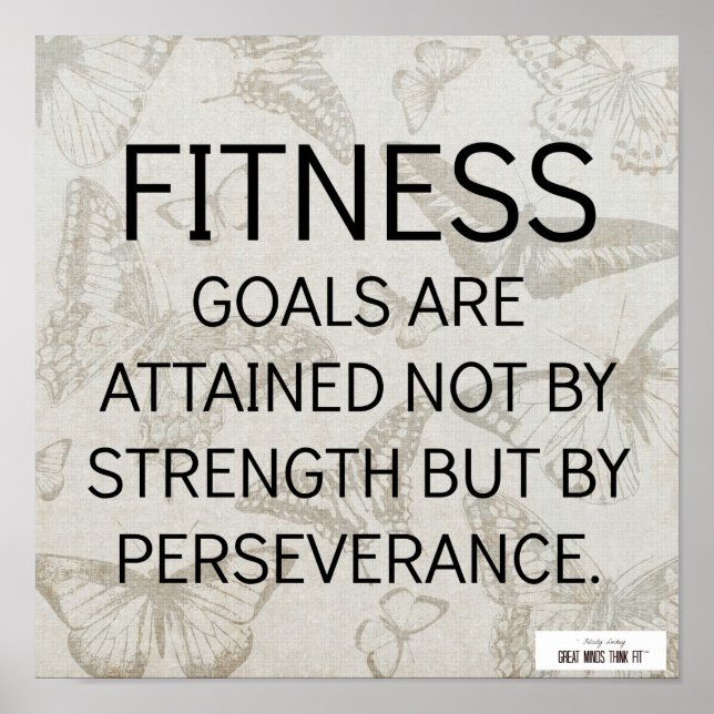 Perseverance for Fitness Success Poster (Vorne)