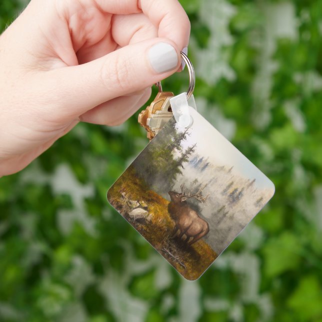 "Perseverance The Elk" Cabin Schlüsselanhänger (Hand)