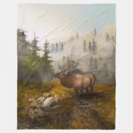 "Perseverance The Elk" Fleecedecke