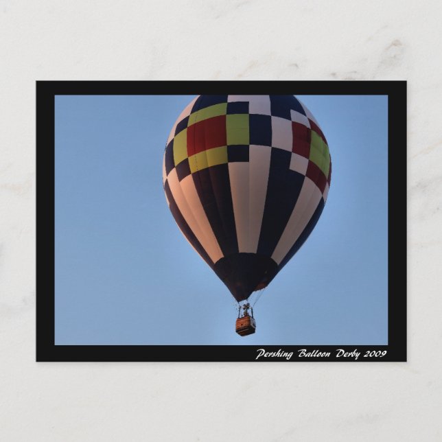 Pershing Balloon Derby 2009 Postkarte (Vorderseite)