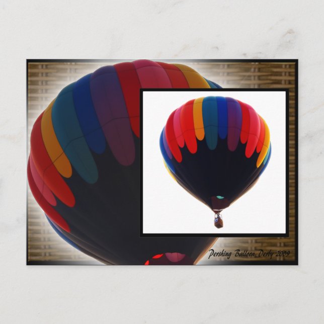 Pershing Balloon Derby 2009 Postkarte (Vorderseite)