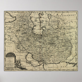 Persia Ancient Map (1747) Poster