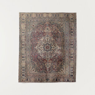 Persia Doroksh Dusty Dull Blue Grey  Wandteppich