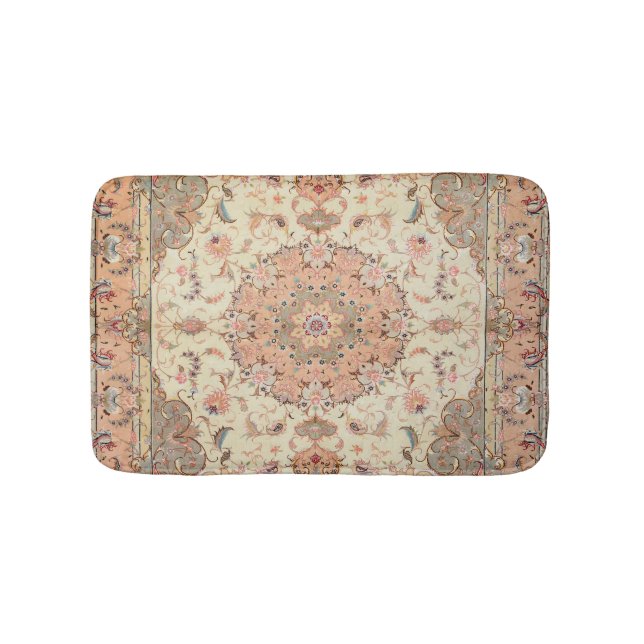 Persia Tabriz Blush Pfirsichpfirsich  Badematte (Vorderseite)