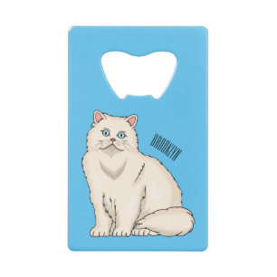 Persian cat cartoon illustration geldbeutel flaschenöffner