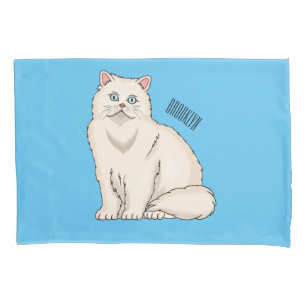 Persian cat cartoon illustration kissenbezug
