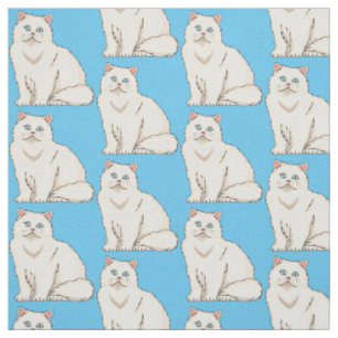 Persian cat cartoon illustration stoff