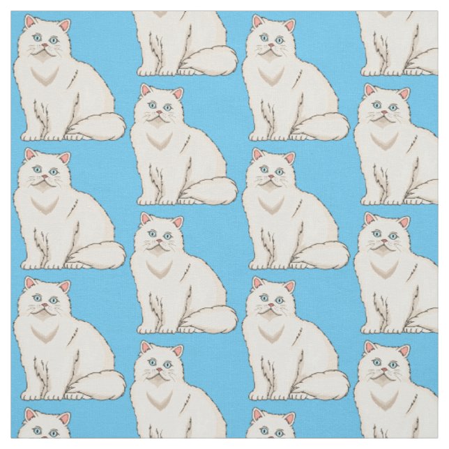 Persian cat cartoon illustration stoff (Muster)