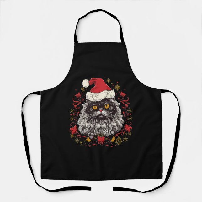 Persian Cat Christmas Schürze (Vorderseite)