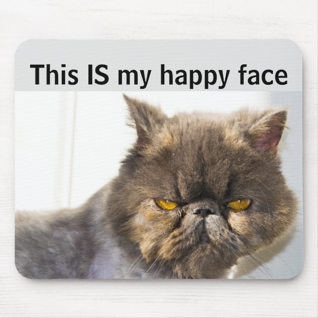 PERSIAN CAT FAPPY FACE Mousepad (Vorne)