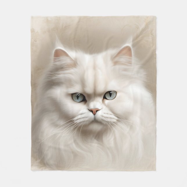 Persian Cat Feline Elegant Fleecedecke (Vorderseite)