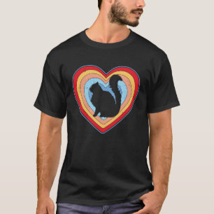Persian Cat Heart Niedlich Cat Mama Cat Vater Vale T-Shirt