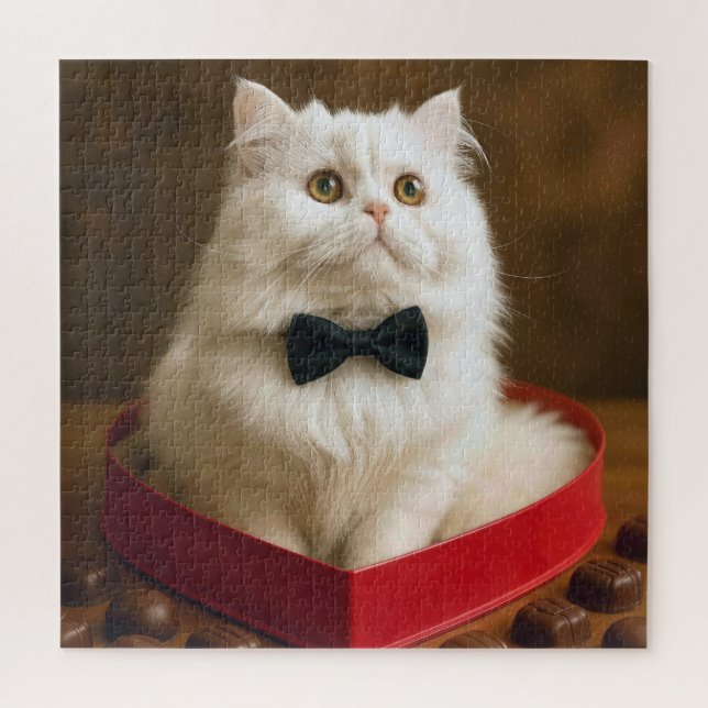 Persian Cat In Valentine Candy Box (Vertikal)