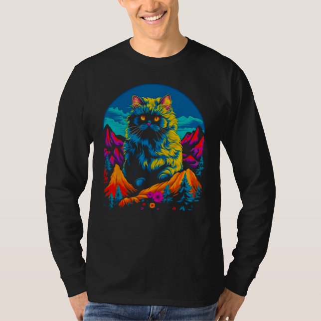 Persian Cat Mountain T-Shirt (Vorderseite)