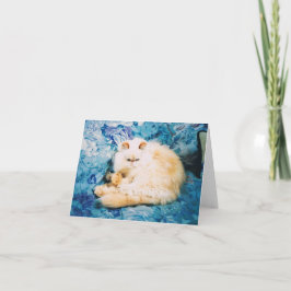 Persian Cat Note Card Karte