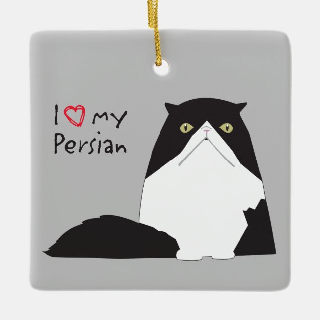 Persian Cat Ornament (Vorderseite)