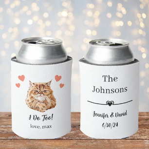 Persian Cat Pet Wedding Can Cooler Gefallen Dosenkühler