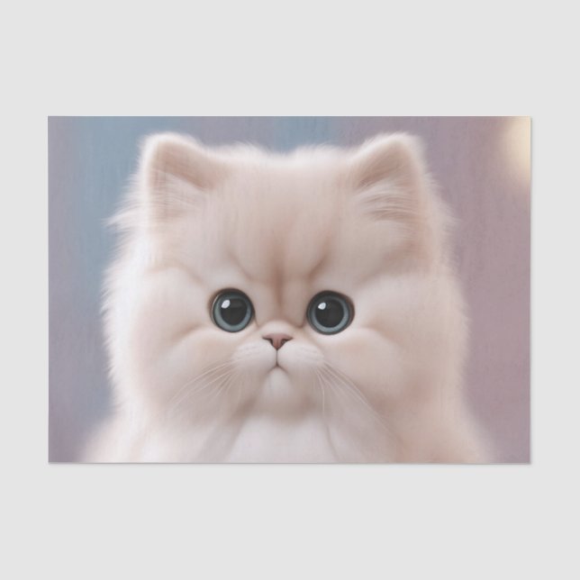 Persian Cat Playful Kitten Seidenpapier (Vorderseite)