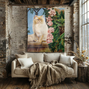 Persian Cat Rose Dryad Wandteppich