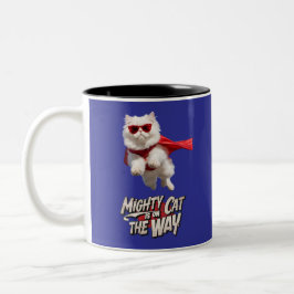 Persian Cat Superhero Zweifarbige Tasse