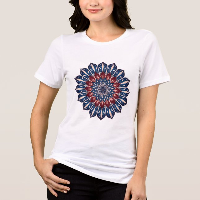 Persian Enamel Art (Minakari)T-Shirt Tri-Blend Shirt (Vorderseite)