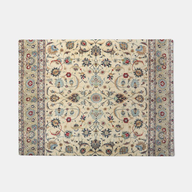 Persian Kashan Dustan Baby Blue  Fußmatte (Vorderseite)