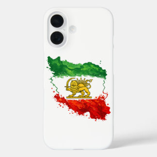 Persian Lion & Sun iPhone 16 Case | Iran Map Phone