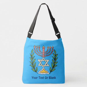 Persian Magen David Menorah Tragetaschen Mit Langen Trägern