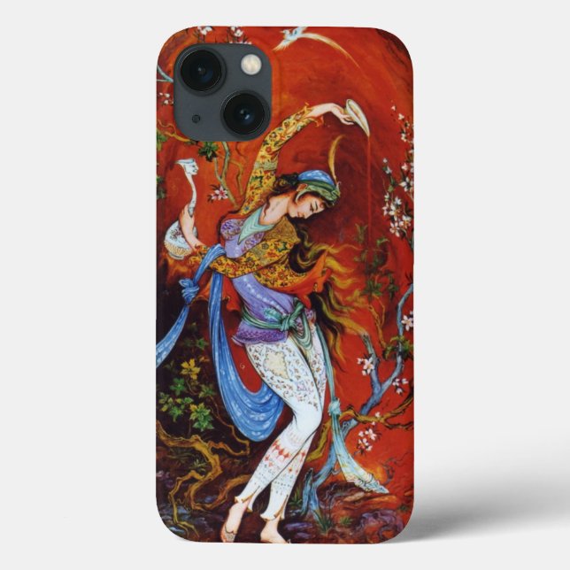 Persian Miniature Dancing Nymph Case-Mate iPhone Hülle (Rückseite)