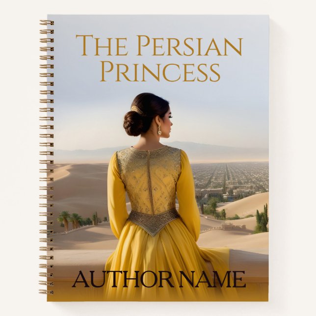 Persian Princess Book Cover Inspiration Notebook Notizbuch (Vorderseite)